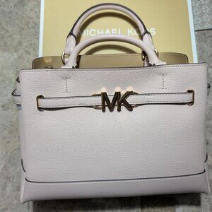 MK Michael KORS Pale Blush Pink Belted Satchel-Brand New with Tags
